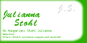 julianna stohl business card